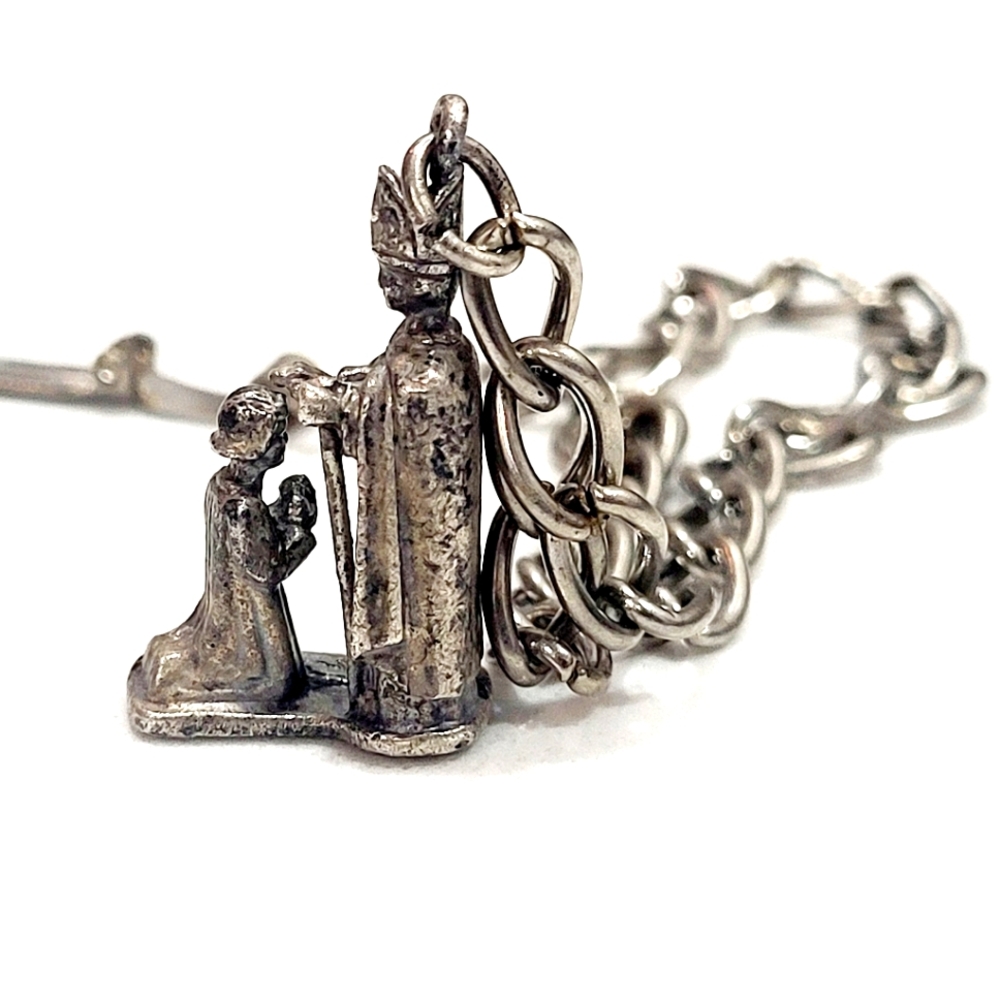 Vintage Catholic Charm Bracelet